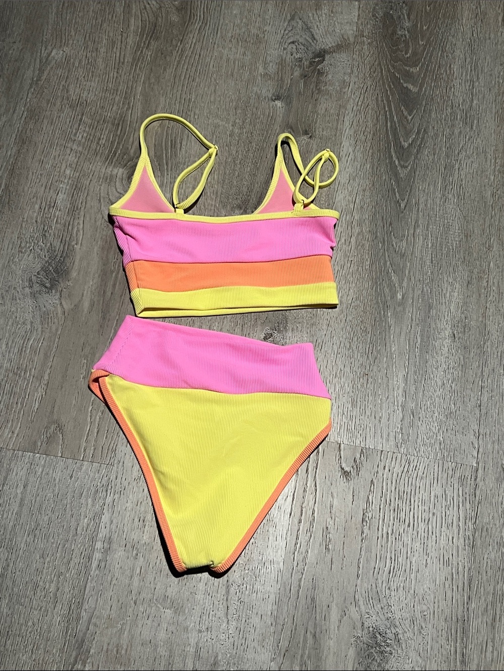 Beach Riot Soleil Colorblock Ribbed Bikini Set - Picture 4 of 16